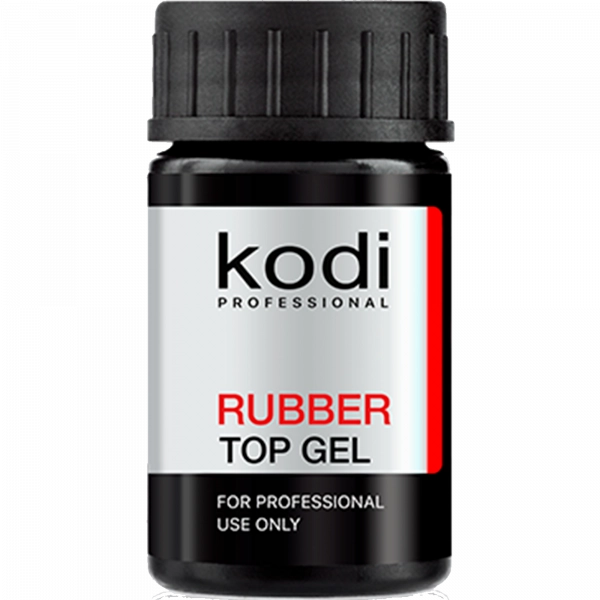 фото Каучукове топове покриття Rubber Top Gel Kodi  з липким шаром • 14 мл 0