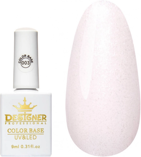 фото Базовое покрытие Designer Professional Color Base 9 мл #003  • 9 мл • молочний 0