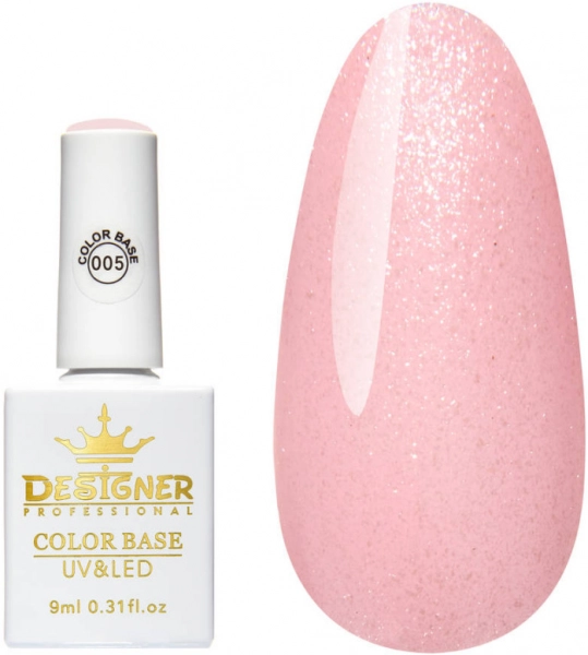 фото Базовое покрытие Designer Professional Color Base 9 мл #005  • 9 мл • рожевий 0