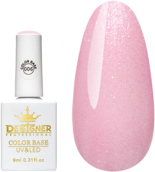 фото Базовое покрытие Designer Professional Color Base 9 мл #006  • 9 мл • рожевий 0