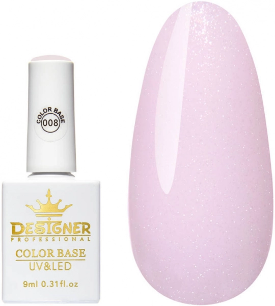 фото Базовое покрытие Designer Professional Color Base 9 мл #008  • 9 мл • фіалковий 0