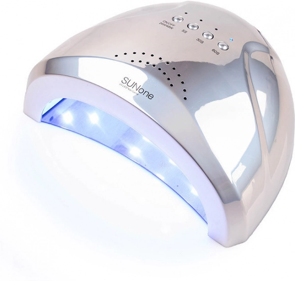 фото Лампа для манікюру SUN One UV/LED #ONE48S  • срібний • 48 вт 1