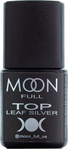 фото Топове покриття Moon Full Top Leaf Silver  без липкого шару • 8 мл 0