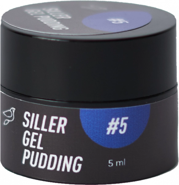 фото Твердий гель-лак Siller Gel Pudding #5  • синій • 5 мл 0