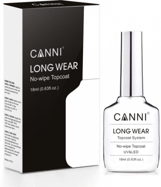 фото Фінішне покриття Long Wear CANNI  18 мл • без липкого шару 0