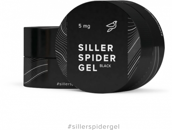 фото Прозора гель-павутинка Siller Spider Gel  5 мл • чорний 0