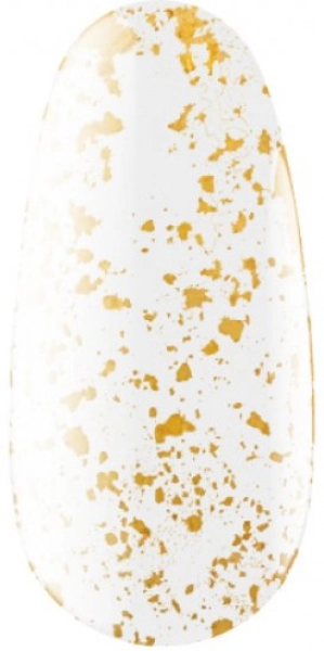 фото Матове топове покриття з пластівцями Kodi Art #03  • без липкого шару • золотий • 7 мл 0