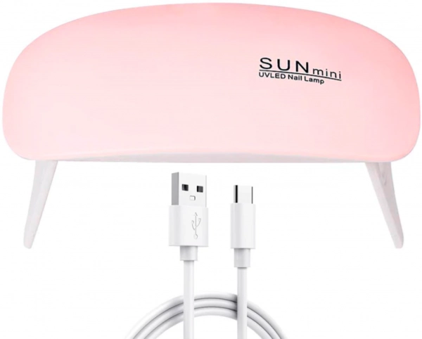 фото USB Лампа для гель-лаку SunMini #BL-SB11  • 6 вт • рожевий 0