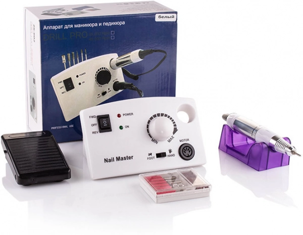 фото Фрезер для манікюру і педикюру Nail Drill PRO ZS 602 65 Вт  білий 0