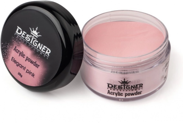 фото Акрилова пудра для нігтів Acrylic Powder Designer Professional #Elegant pink  • 28 мл • рожевий 0