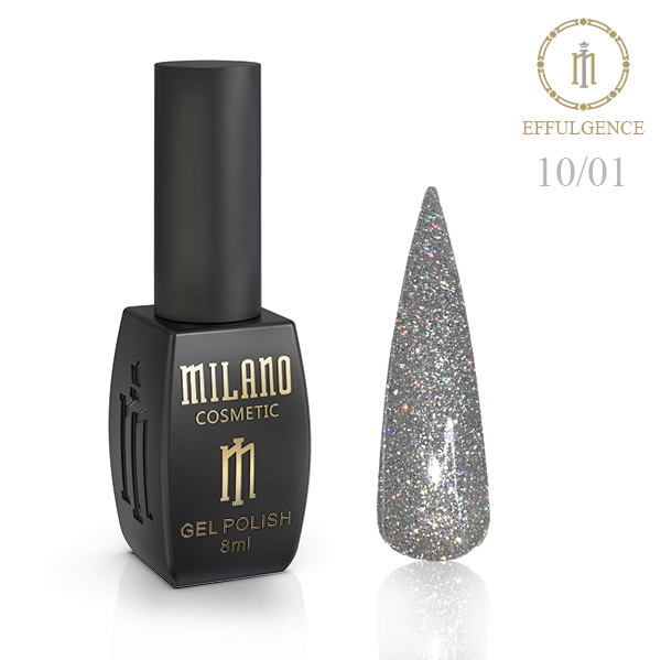 фото Гель-лак для нігтів із шиммером Effulgence 10 Milano Cosmetic #10/01  • 8 мл 0