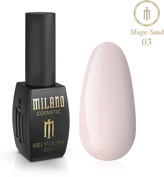 фото Гель-лак для нігтів Magic Sand Milano Cosmetic #03  • 8 мл 0