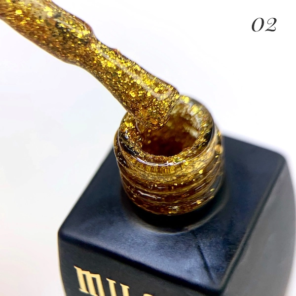 фото Гель-лак для нігтів Galaxy Glitter Milano Cosmetic #02  • 8 мл 1