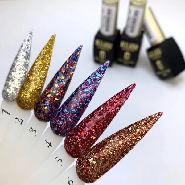 фото Гель-лак для нігтів Galaxy Glitter Milano Cosmetic #03  • 8 мл 2