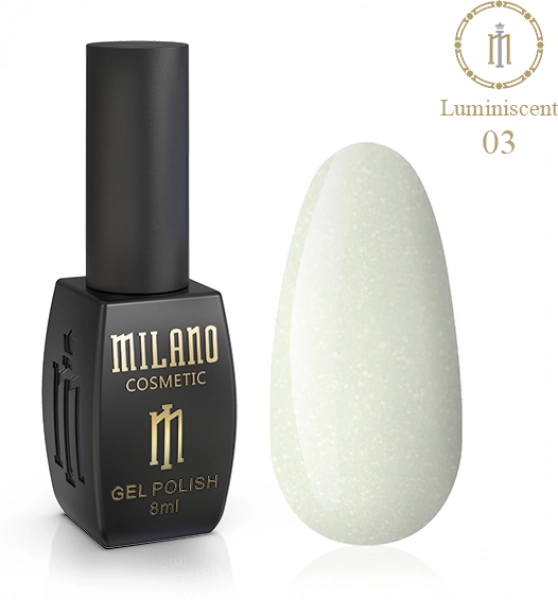 фото Гель-лак люмінесцентний для нігтів Luminescent Milano Cosmetic #03  • 8 мл 0