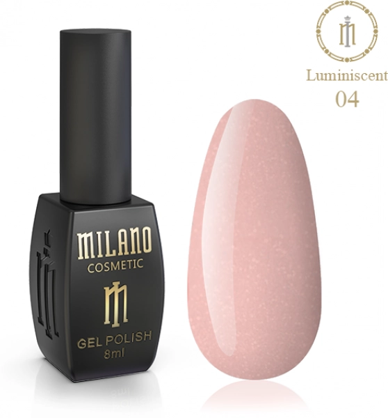 фото Гель-лак люмінесцентний для нігтів Luminescent Milano Cosmetic #04  • 8 мл 0