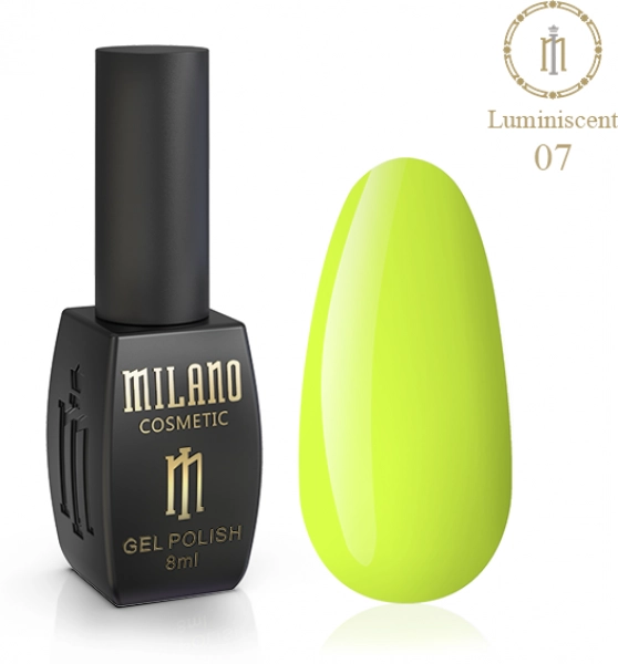 фото Гель-лак люмінесцентний для нігтів Luminescent Milano Cosmetic #07  • 8 мл 0