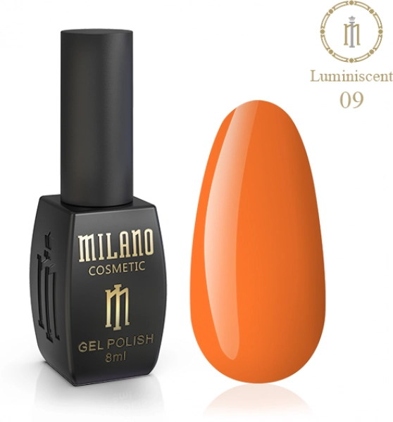 фото Гель-лак люмінесцентний для нігтів Luminescent Milano Cosmetic #09  • 8 мл 0