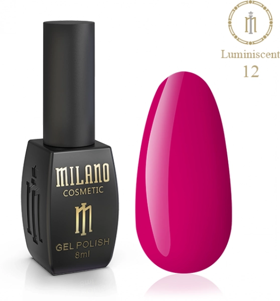 фото Гель-лак люмінесцентний для нігтів Luminescent Milano Cosmetic #12  • 8 мл 0