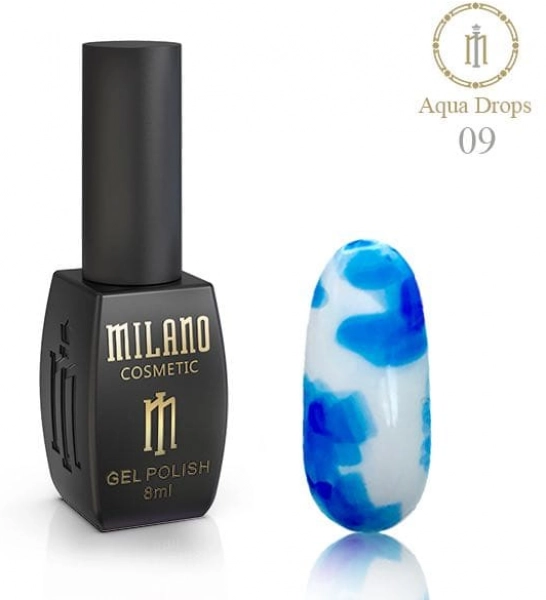 фото Гель-лак для нігтів акварельні краплі Neon Aqua Drops Milano Cosmetic #09  • 8 мл 0