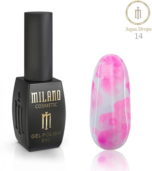 фото Гель-лак для нігтів акварельні краплі Neon Aqua Drops Milano Cosmetic #14  • 8 мл 0