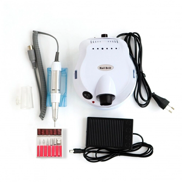 фото Фрезер для манікюру і педикюру HS ZS-601 45000 об/хв #ZS-601W  • білий • 65 вт 2
