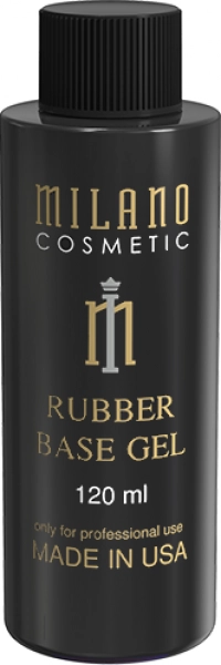 фото Каучукове базове покриття для нігтів Rubber Base Milano Cosmetic  120 мл • прозорий 0