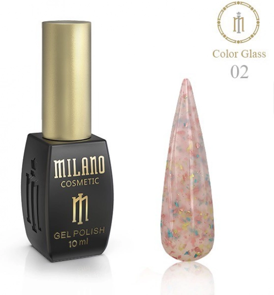 фото Базове покриття для нігтів Color Glass Milano Cosmetic #02  • 10 мл 0