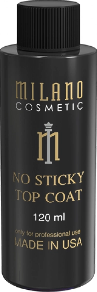 фото Топове покриття для нігтів No Sticky Top Coat Milano Cosmetic  120 мл • без липкого шару 0