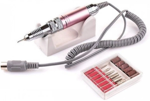 фото Фрезер для манікюру та педикюру Nail Drill Pro ZS-711 65 Вт 45000 об/хв  рожевий 2