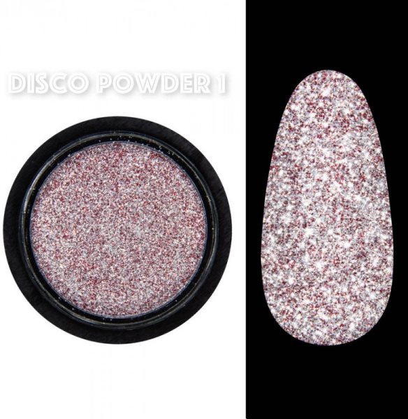 фото Світловідбивна втирка для нігтів Designer Professional Disco Powder #1 0