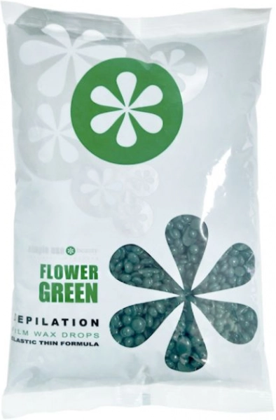 фото Віск у гранулах Simple Use Drops Film Wax 800гр #Flower Green  • зелений • квіти 0