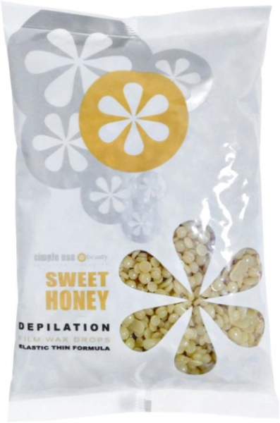 фото Віск у гранулах Simple Use Drops Film Wax 800гр #Sweet Honey  • жовтий • мед 0