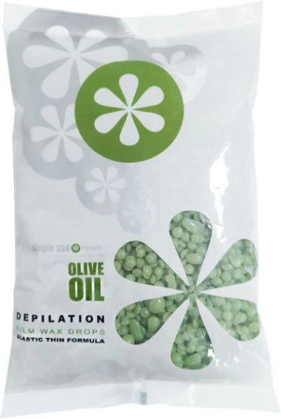 фото Віск у гранулах Simple Use Drops Film Wax 800гр #Olive Oil  • зелений • оливки 0
