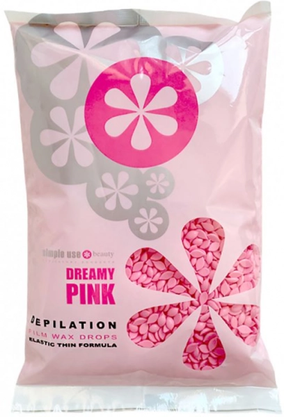 фото Віск у гранулах Simple Use Drops Film Wax 800гр #Pink Rose  • рожевий • троянда 0
