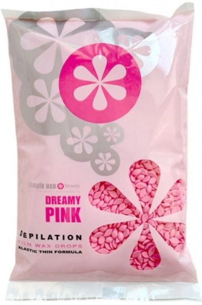 фото Віск у гранулах Simple Use Drops Film Wax 800гр #Dreamy Pink  • рожевий 0