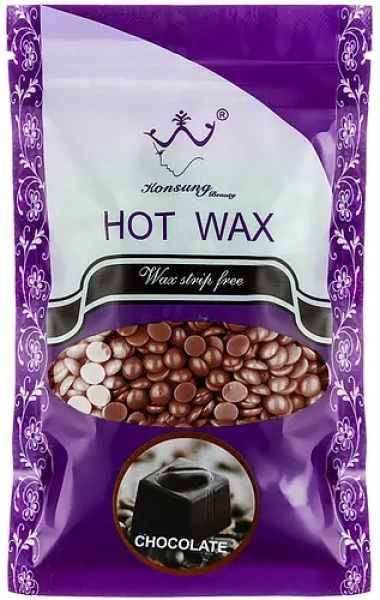 фото Плівковий віск для депіляції Hot Wax 100 гр  коричневий • шоколад • 100 мл 0