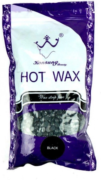 фото Плівковий віск для депіляції Hot Wax 500 гр #Black  • чорний • 500 мл 0