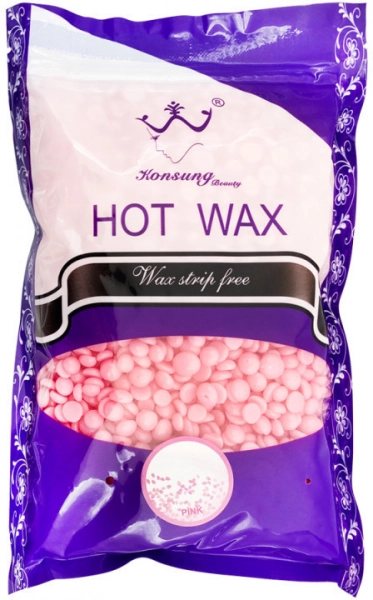 фото Плівковий віск для депіляції Hot Wax 500 гр #Pink  • рожевий • троянда • 500 мл 0