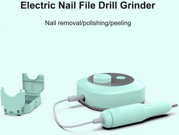 фото Фрезер для манікюру і педикюру Nail Master JMD-102 45 Вт 30000 об/хв  м'ятний 0